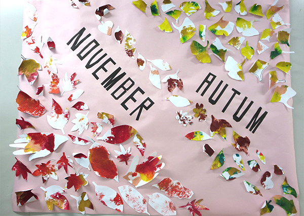 青森病院「ペインティング（紅葉）」